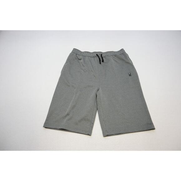 Spyder Gym Shorts Gray Athletic With Pockets Stretch Mens Size XL - Picture 1 of 5